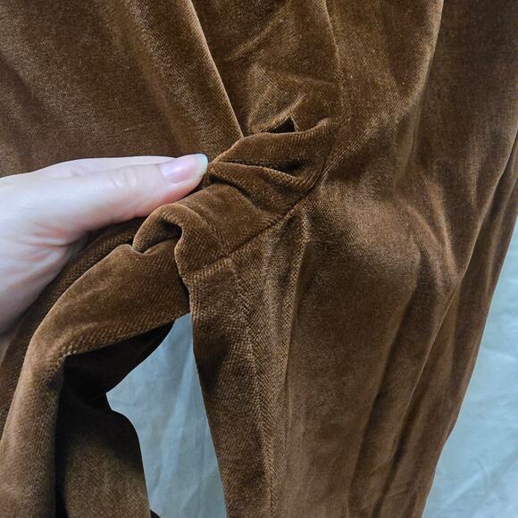 Vintage Ralph Lauren brown velvet stirrups equestrian pants size 8 - Picture 6 of 11